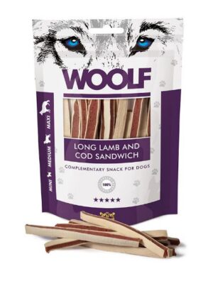 WOOLF BÁRÁNY TŐKEHAL SZENDVICS 100G JUTALOMFALAT