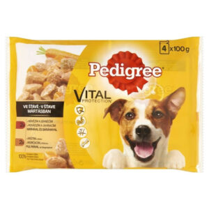 Pedigree alutasak Multipack Adult Marha+Nyúl,Pulyka+Répa 4x100g