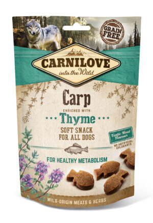 Carnilove Dog Jutalomfalat Semi Moist Carp&thyme - Ponty kakukkfűvel 200g