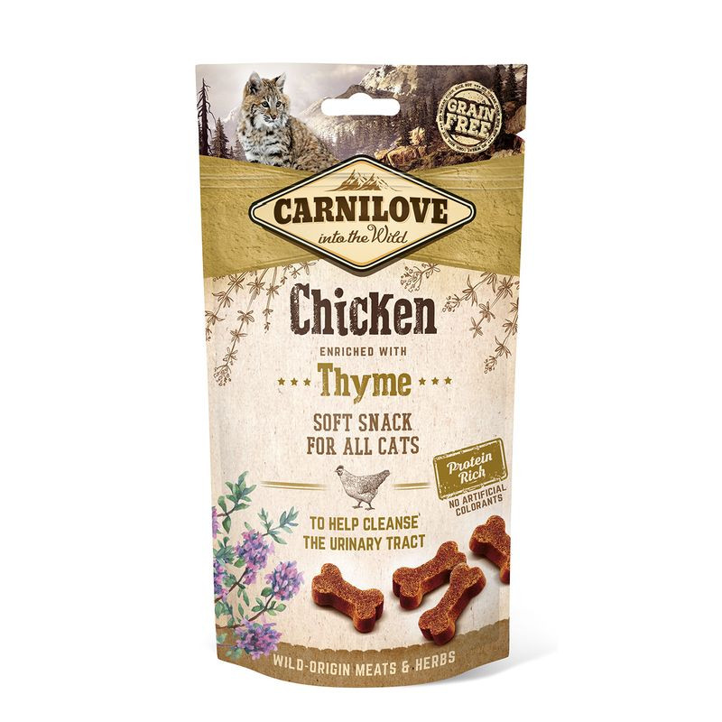 Carnilove Cat Jutalomfalat Semi Moist Chicken&thyme - Csirke kakukkfűvel 50g