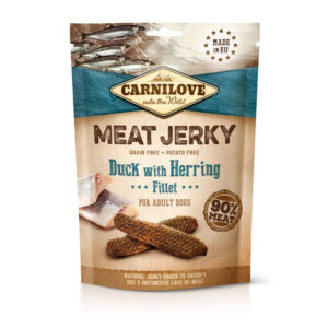 Carnilove Dog Jutalomfalat Jerky Duck&Herring Fillet – kacsa hering filével 100g