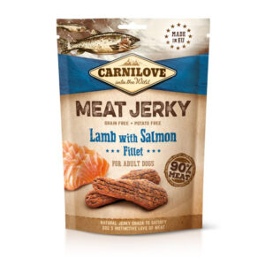 Carnilove Dog Jutalomfalat Jerky Lamb&Salmon Fillet – bárány lazac filével 100g
