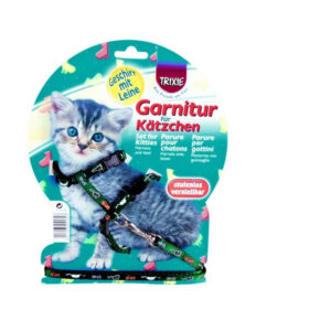 Trixie Hám És Póráz Cica Egérmintás 21-34cm/1,2m