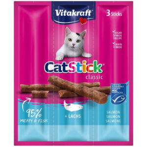 Vitakraft Cat Stick Jutalomfalat Mini Lazac 3X6g