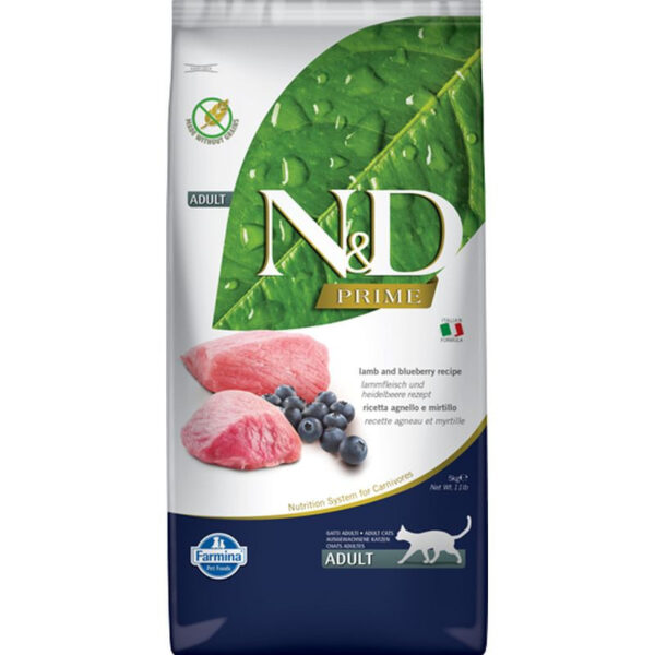 N&D Cat Prime bárány & áfonya adult 10kg - Image 2