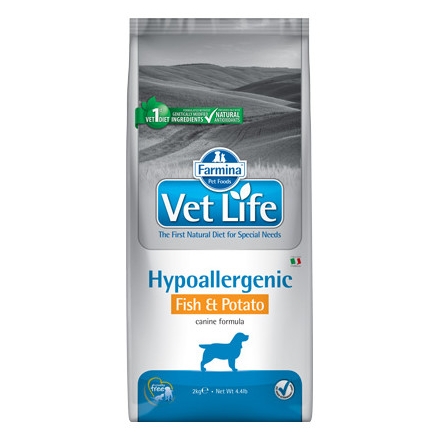Vet Life Dog Hipo Fish & Potato 2 Kg