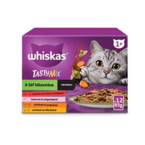 Whiskas alutasak Multipack Tasty Mix Chef´s choice mártásban 12x85g