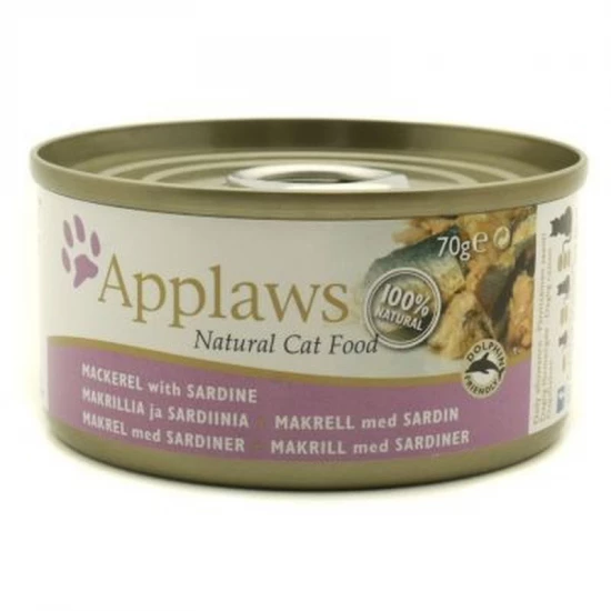 Applaws Cat Konzerv Makrélával És Szardíniával, 70g - Image 2