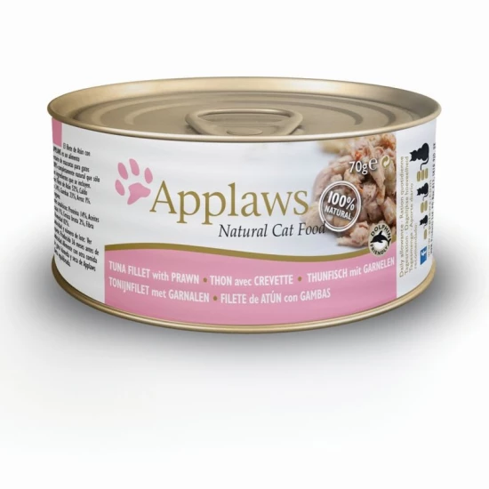 Applaws Cat Konzerv Tonhal+Garnélarák 70g - Image 2