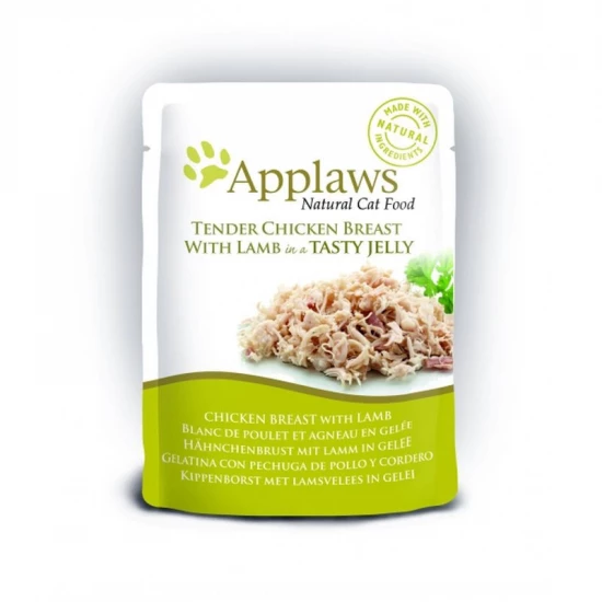Applaws Cat Tasakos Csirkehús Bárányhússal Zselében, 70g - Image 2