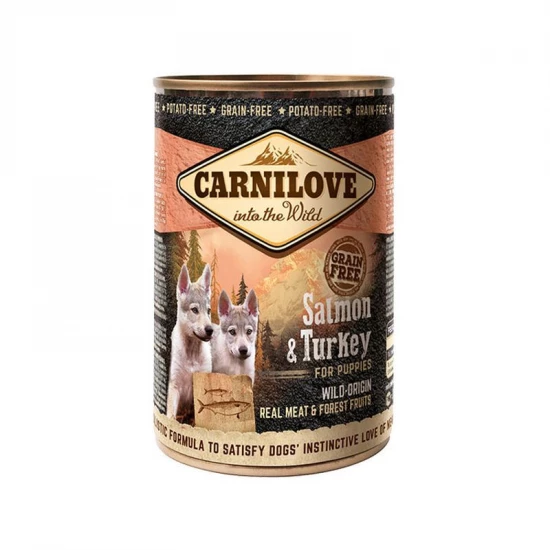 Carnilove Puppy Salmon & Turkey Can- Lazac és Pulyka Hússal Konzerv 400g - Image 2