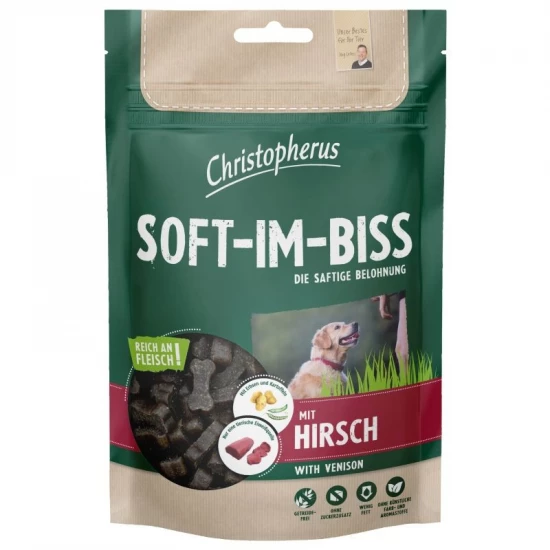 Christopherus Dog Jutalomfalat Grain Free Soft-Im-Biss Szarvas 125g - Image 2