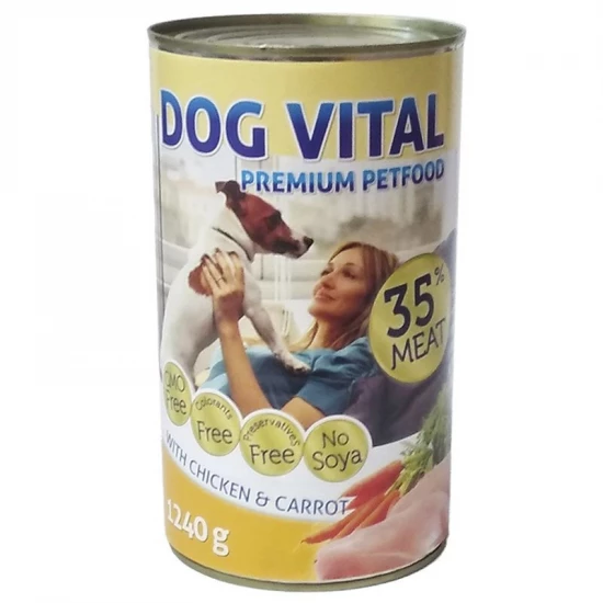Dog Vital konzerv csirke, sárgarépa 1240g - Image 2