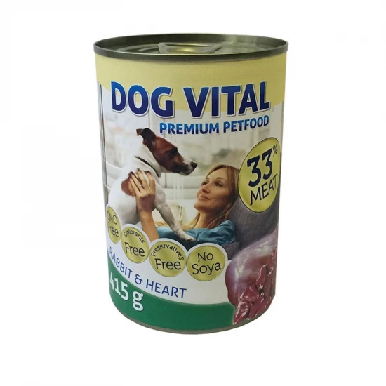 Dog Vital konzerv nyúl, szív 415g - Image 2