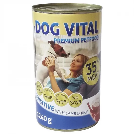 Dog Vital Sensitive konzerv bárány, rizs 1240g - Image 2