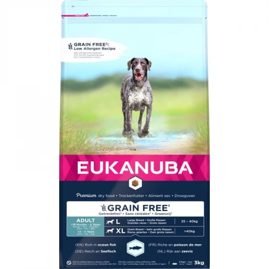 Eukanuba Adult Grain Free Large Ocean Fisch 3kg - Image 2