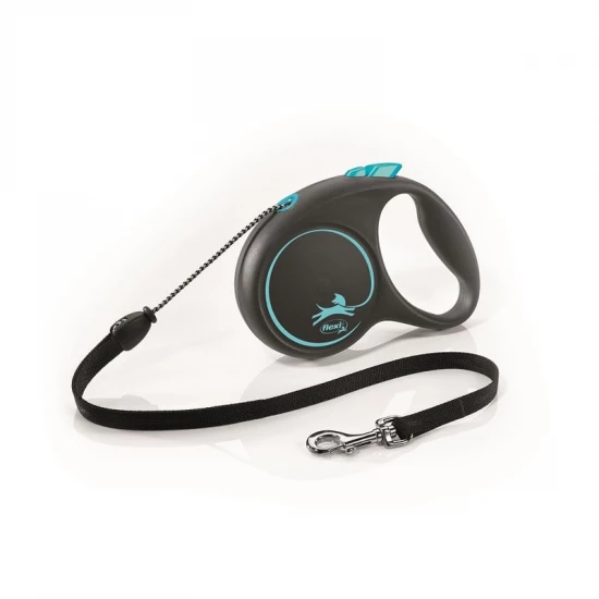 Flexi Black Design zsinóros automata póráz M 5m 20kg-ig kék - Image 2