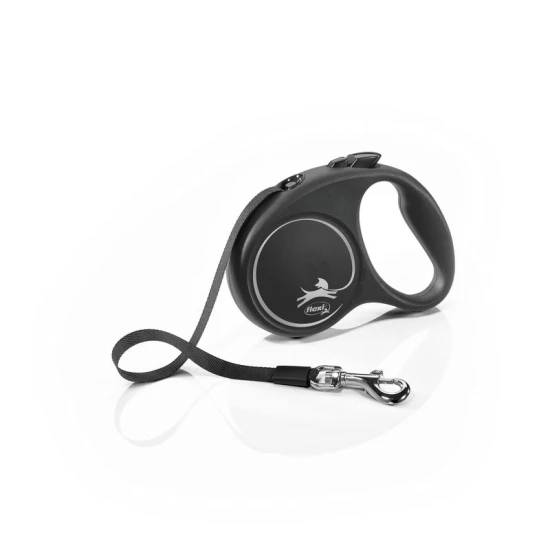 Flexi Fun 5m szalagos automata póráz S 15kg-ig fekete - Image 2