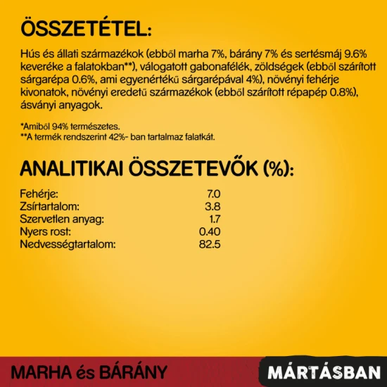 Pedigree Alutasakos Marha-Bárány 100g - Image 2