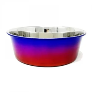 Raintech Rozsdamentes nehezített itatótál, szuper fényes színátmenettel - 12,0cm, 0,35l