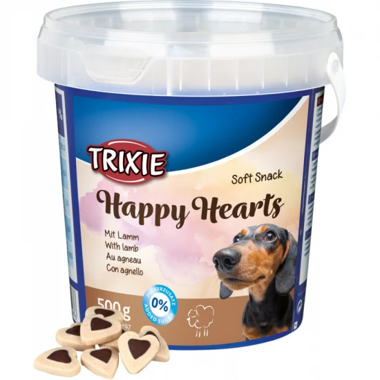 Trixie Jutalomfalat Soft Snack Happy Hearts Vödrös 500g - Image 2