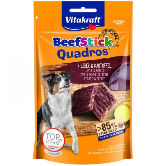 Vitakraft Beef Stick Kutya Jutalomfalat Quadros Máj & Burgonya 70g - Image 2
