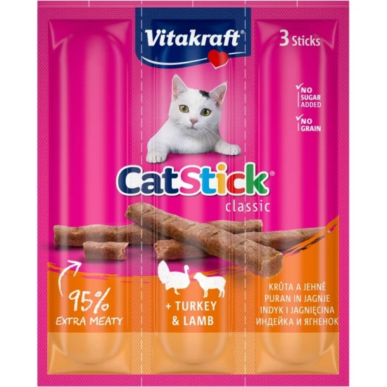 Vitakraft Cat Stick Jutalomfalat Mini Pulyka & Bárány 3x6g - Image 2