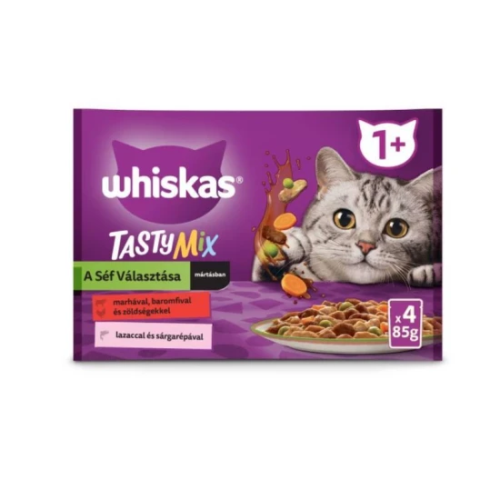 Whiskas alutasak Multipack Tasty Mix Chef´s choice mártásban 4x85g - Image 2