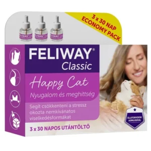 Feliway Classic Utántöltő 3x 48ml