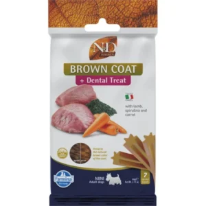 N&D Brown Dog Jutalomfalat Lamb,potato,carrot&spirulina Adult Mini 60g