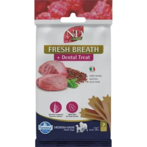 N&D Quinoa Dog Jutalomfalat Fresh breath Adult Med&Max friss lehelet 100g