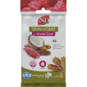 N&D Quinoa Dog Jutalomfalat Skin&coat Duck Adult Med&Max 100g