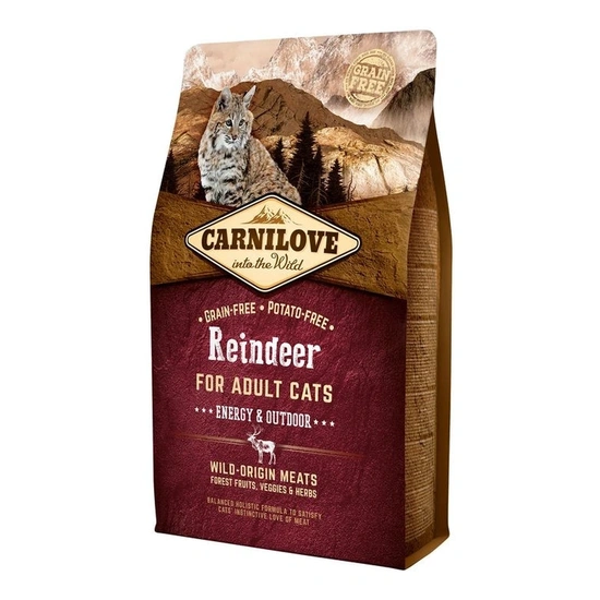 Carnilove Cat Adult Reindeer Energy & Outdoor- Rénszarvas Hússal 2kg - Image 3