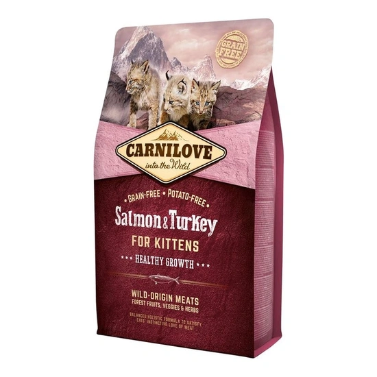 Carnilove Cat Kitten Salmon & Turkey – Healthy Growth - Lazac és Pulyka Hússal 2kg - Image 3