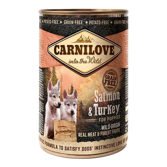 Carnilove Puppy Salmon & Turkey Can- Lazac és Pulyka Hússal Konzerv 400g - Image 3