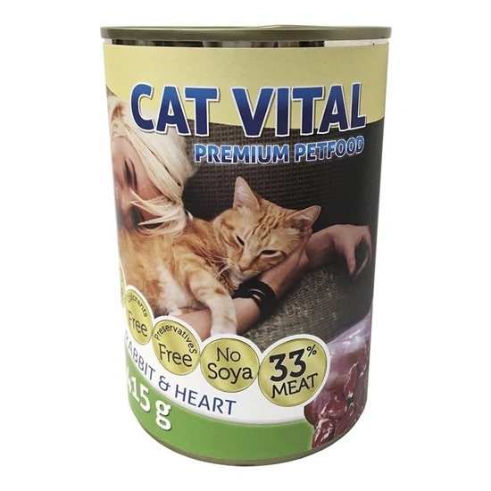Cat Vital konzerv nyúl+szív 415g - Image 3