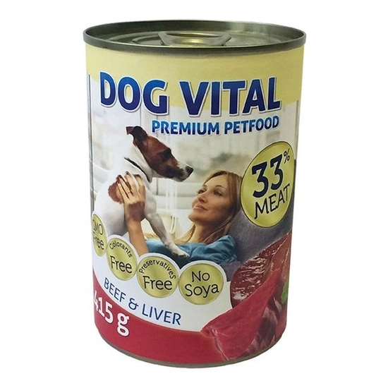 Dog Vital konzerv marha, máj 415g - Image 3