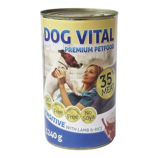 Dog Vital Sensitive konzerv bárány, rizs 1240g - Image 3