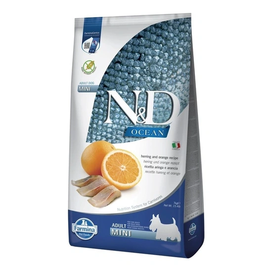 N&D Ocean Dog hering&narancs adult mini 7kg - Image 2