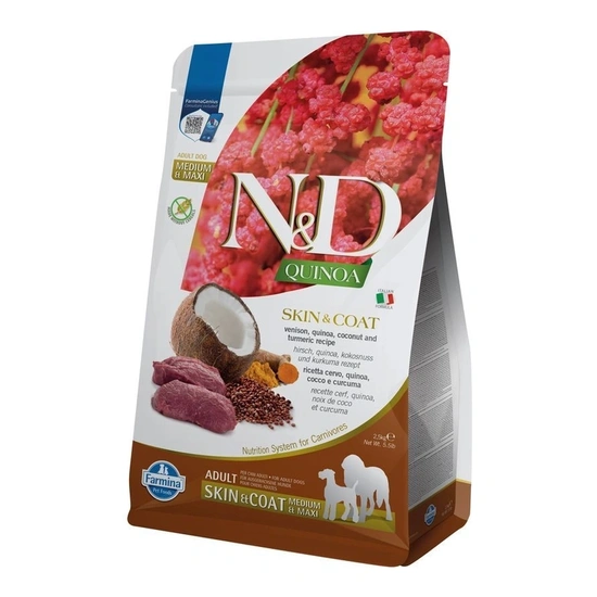 N&D Quinoa Dog Skin & coat vadhús 2,5kg - Image 3