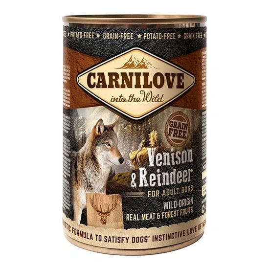 Carnilove Adult Venison & Reindeer Can- Vad és Rénszarvas Hússal Konzerv 400gr - Image 3