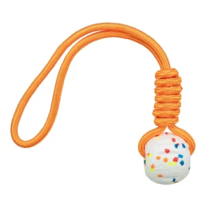 Játék Light & Strong, labda kötéllel, EPS, 7,5x40 cm, fehér/többszínű