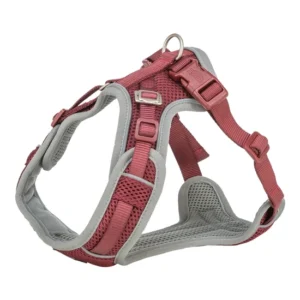 Trixie Hám Premium FlexMesh, M: 58–80 cm / 20 mm, sangria