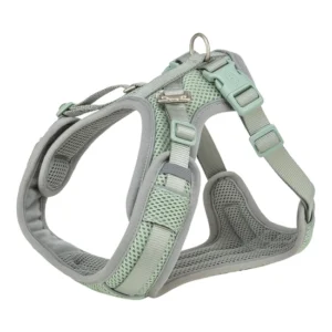 Trixie Hám Premium FlexMesh, M: 58–80 cm / 20 mm, zsályazöld