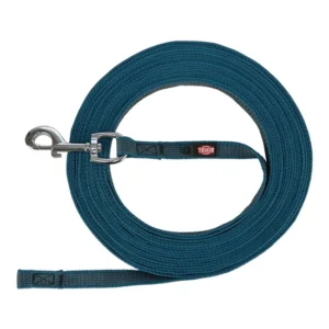 Trixie Póráz Nyomkövető, gumírozott, L–XL: 5 m/17 mm, petrol