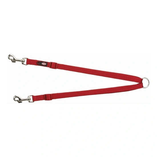 Trixie Premium póráz kettős vezetővel XS–M 40–70 cm/15mm piros - Image 3