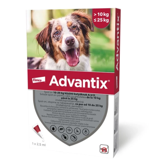 Advantix 250 2.5 ml 10-25 kg 1x - Image 2
