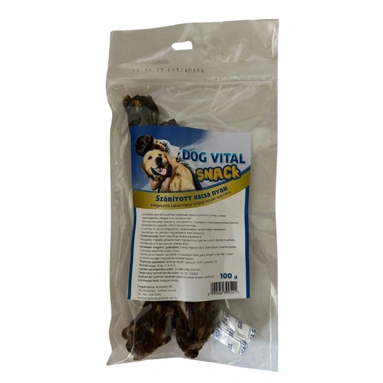 Dog Vital Szárított jutalomfalat kacsa nyak 100g