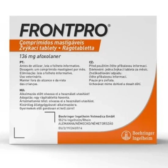 Frontpro 136 mg rágótabletta 25-50 kg 3X - Image 9