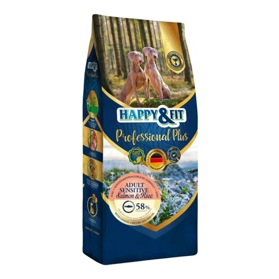 Happy&Fit Professional Plus Adult Sensitive Salmon & Rice 18kg - Image 4